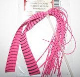 Barred round rubber MD. black pink Wapsi